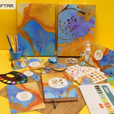 Agenda 2024 - Box Marble Watercolor - G6