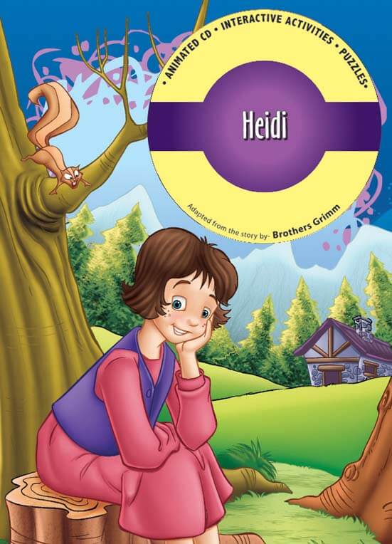 animated cd . Interactive activities . Puzzles - heidi