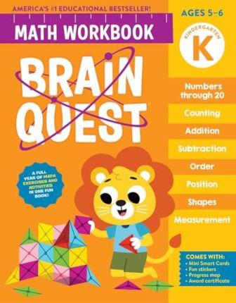 Math Brain Working Brain Quest Math Workbook : Kindergarten-Workman Publishing-Workman ...
