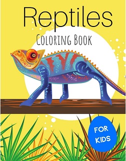colouring book - reptile