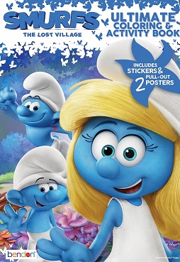 play with us activity book - the smurfs