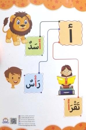 بطاقات الحروف العربية - كلمة وصورة