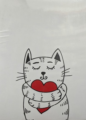 نوت بوك صغير هارد مسطر - cat