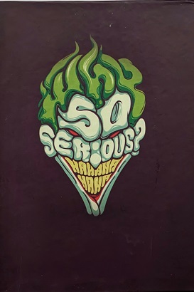 نوت بوك صغير هارد مسطر -  why so serious ?